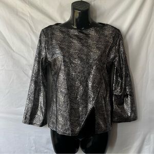 Silver marbled disco top size medium